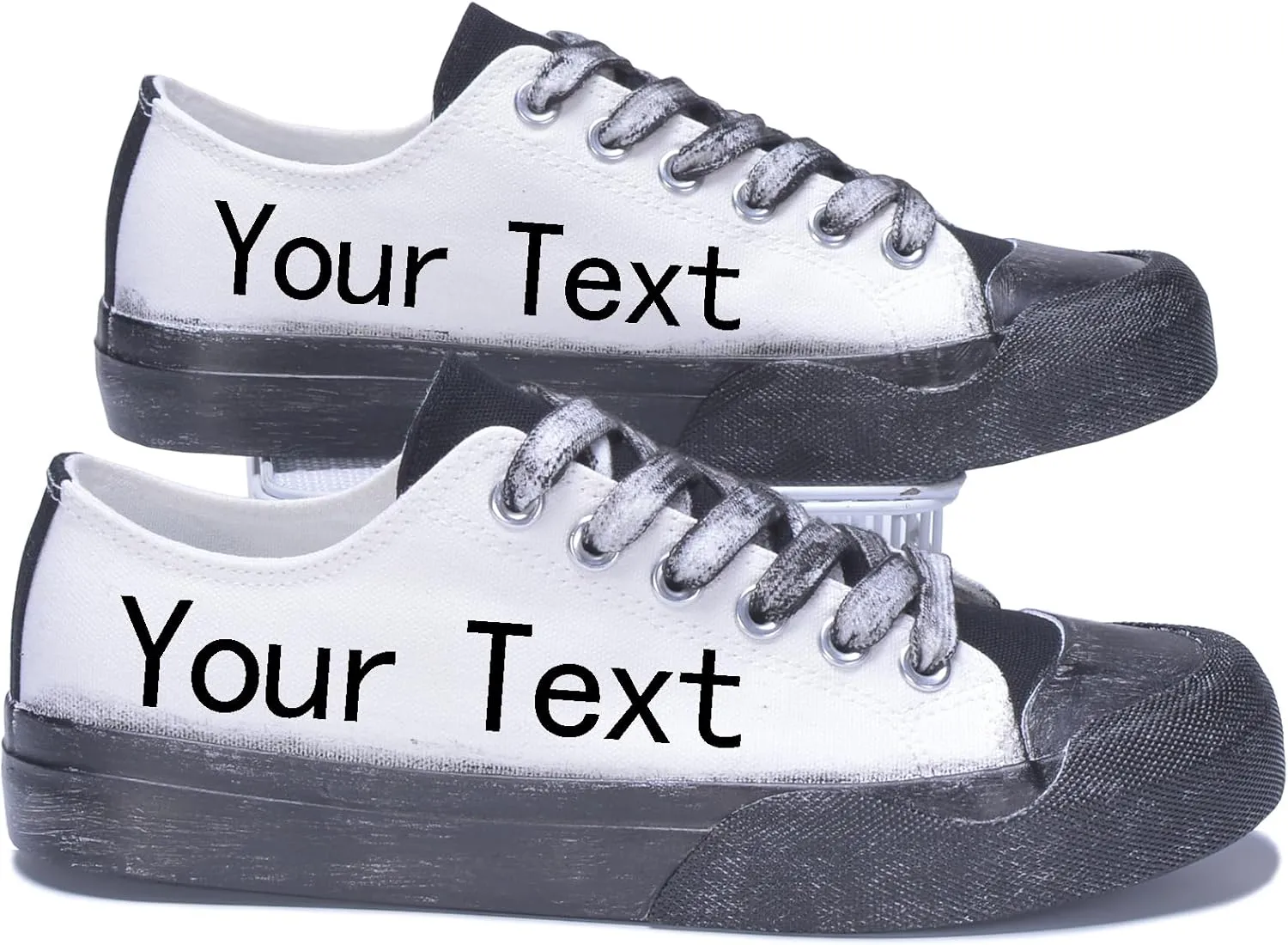 Custom Men's Canvas Low Top Fashion Sneaker Customized Personalized Cosplay Design with Photo Lace-up Classic Casual Shoes for Women Gift