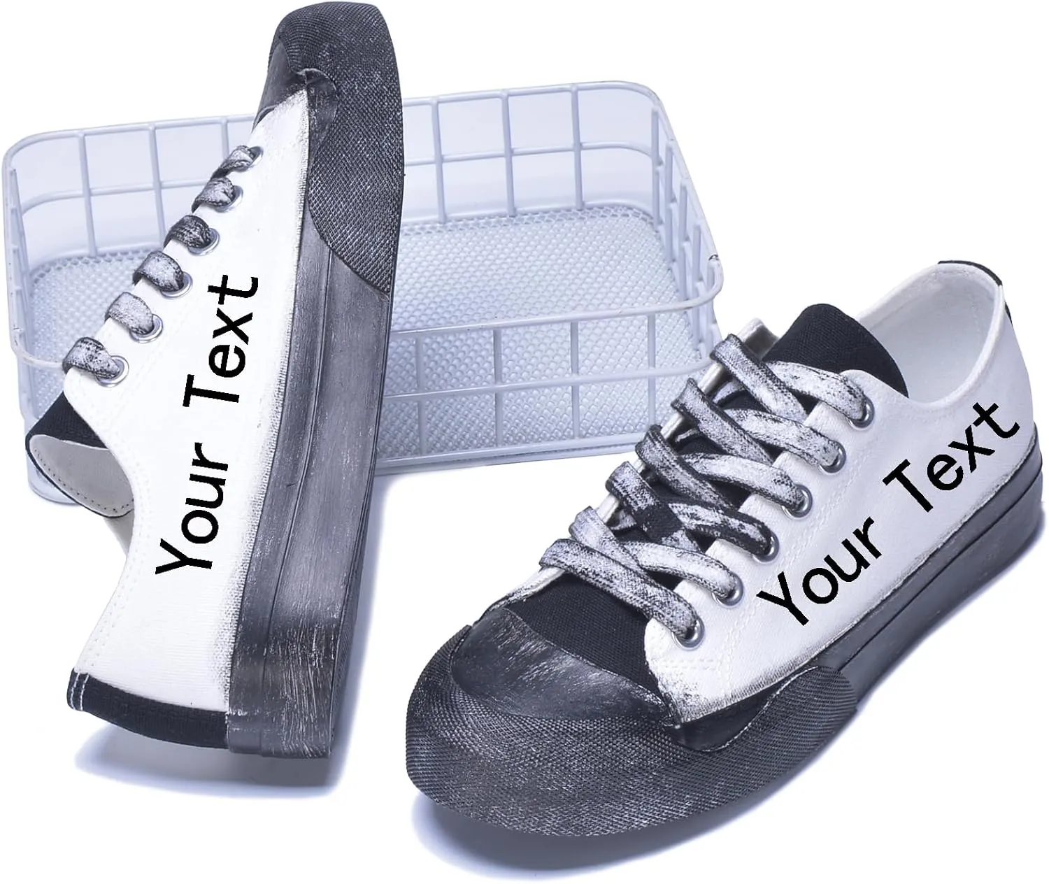 Custom Men's Canvas Low Top Fashion Sneaker Customized Personalized Cosplay Design with Photo Lace-up Classic Casual Shoes for Women Gift