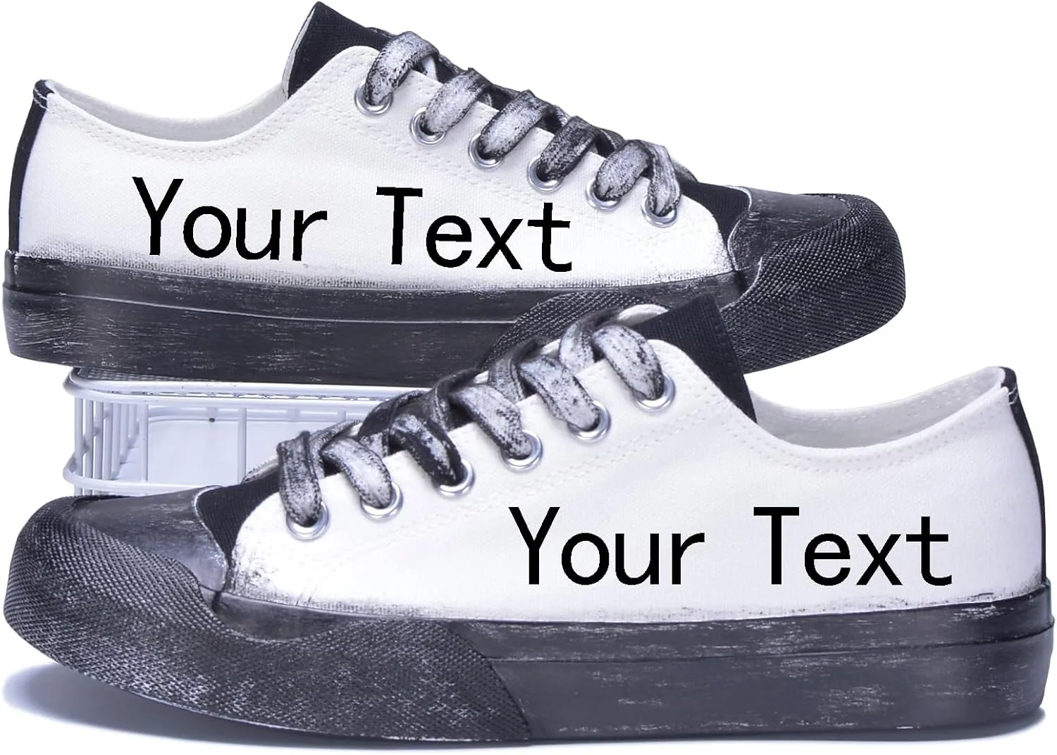 Custom Men's Canvas Low Top Fashion Sneaker Customized Personalized Cosplay Design with Photo Lace-up Classic Casual Shoes for Women Gift