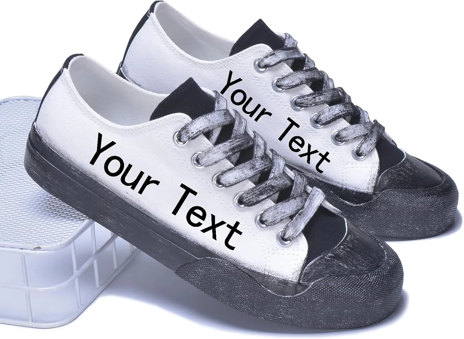 Custom Men's Canvas Low Top Fashion Sneaker Customized Personalized Cosplay Design with Photo Lace-up Classic Casual Shoes for Women Gift