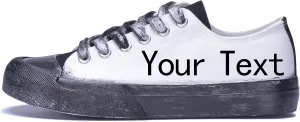 Custom Men's Canvas Low Top Fashion Sneaker Customized Personalized Cosplay Design with Photo Lace-up Classic Casual Shoes for Women Gift
