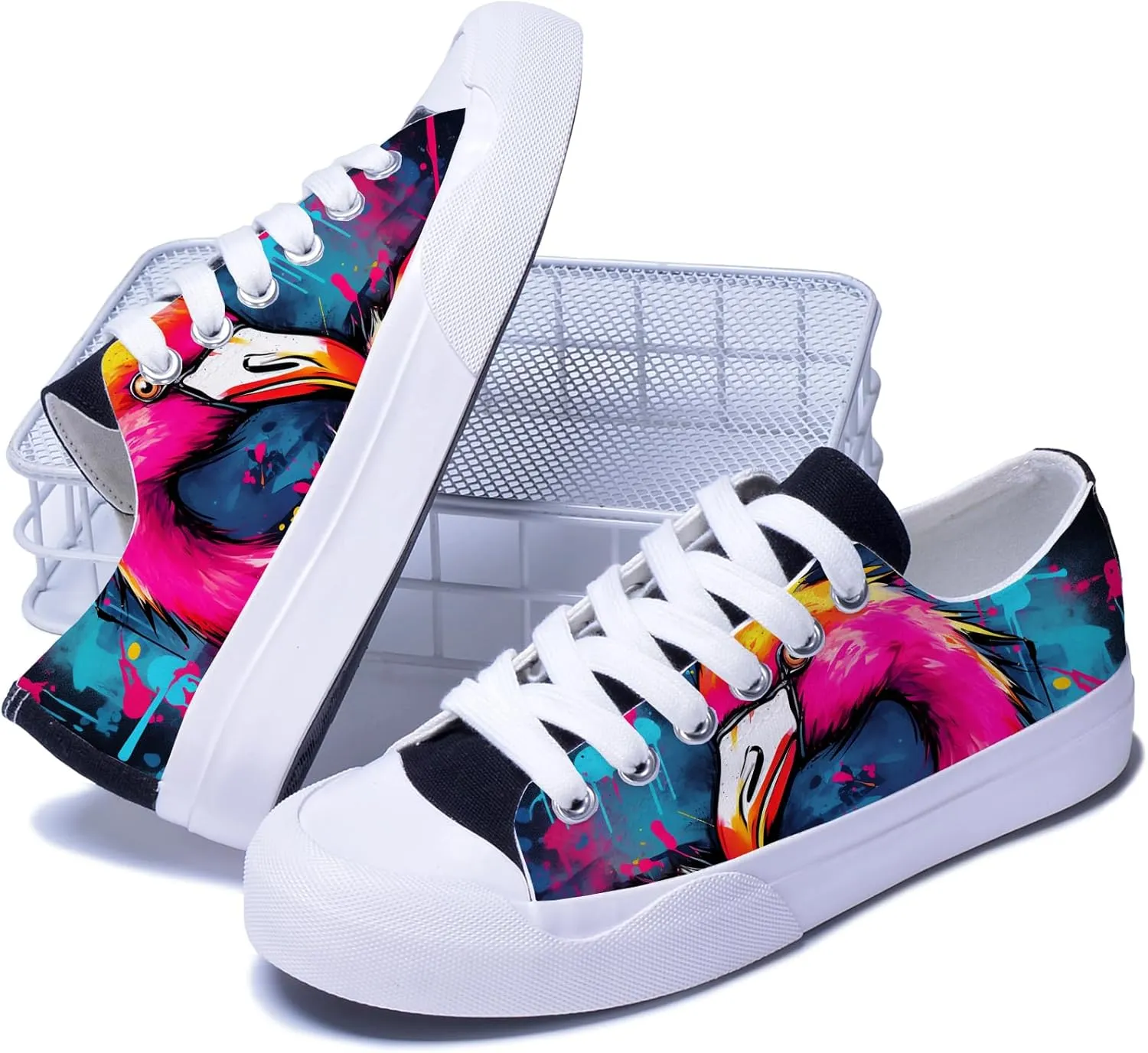 Custom Men's Canvas Low Top Fashion Sneaker Customized Personalized Cosplay Design with Photo Lace-up Classic Casual Shoes for Women Gift