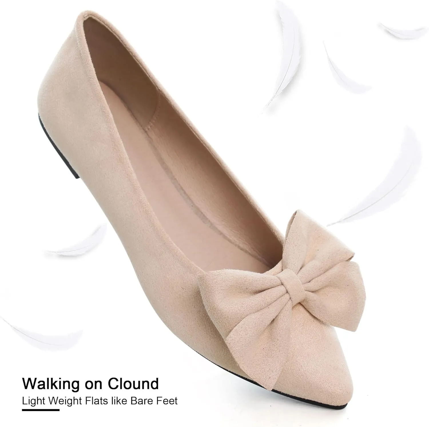 Dear Time Women's Ballet Flats Dress Ballet Shoes Slip on for Office Work Comfortable Shoes