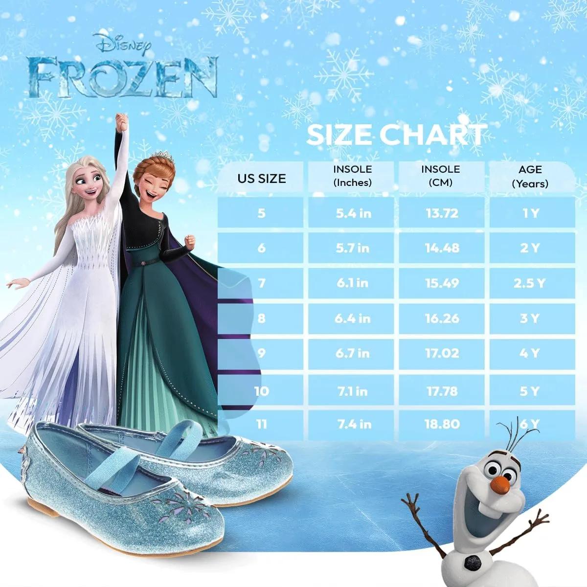 Disney Girls Mary Jane Flats - Kids Character Princess Dress up Slip-on Shoes (Toddler/Little Kid)