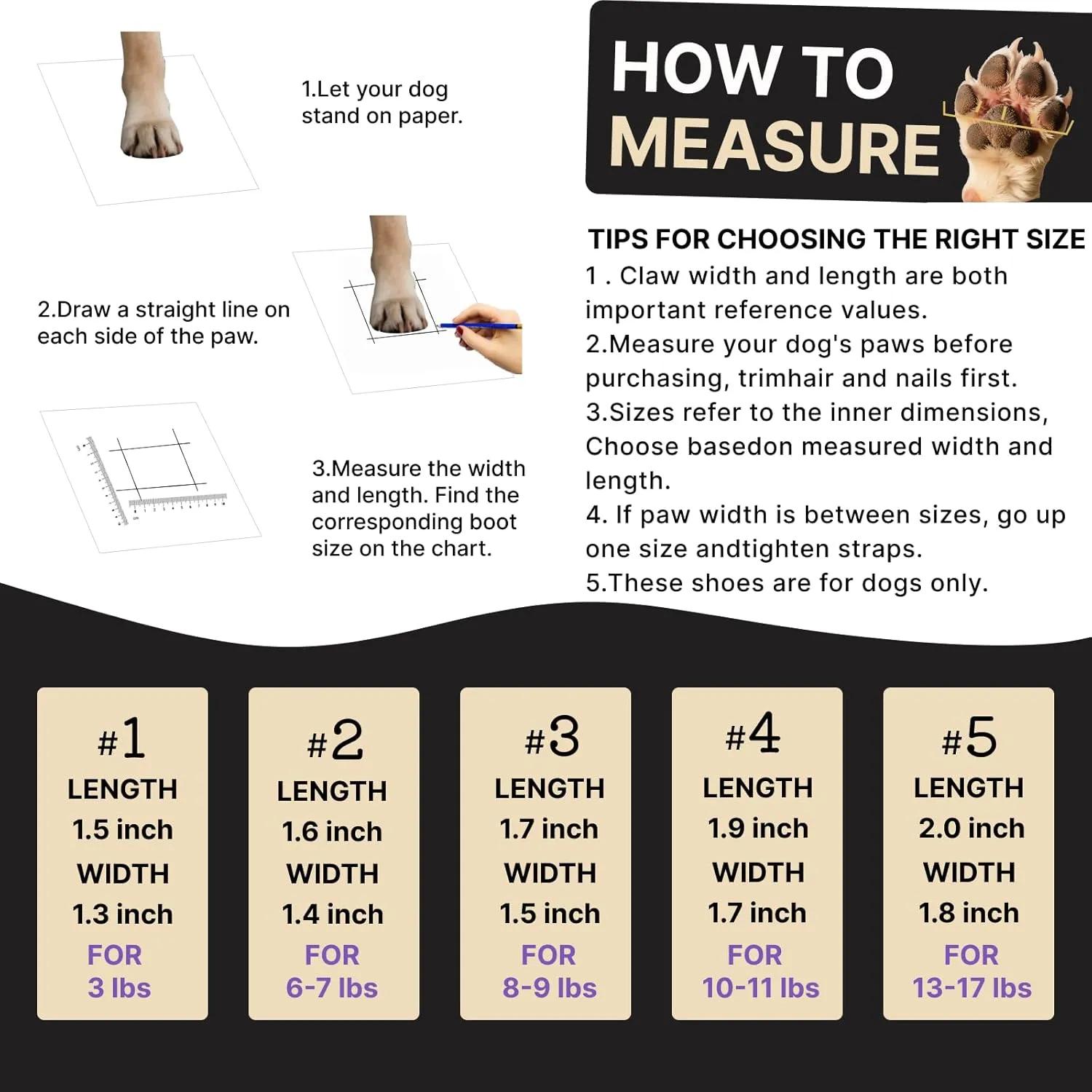 Dog Shoes for Small Dogs, Breathable Puppy Dog Boots & Paw Protectors for Summer Hot Pavement Winter Snow, Dog Booties with Reflective Strips, Anti-Slip Sole for Hardwood Floors (Beige-Size1)