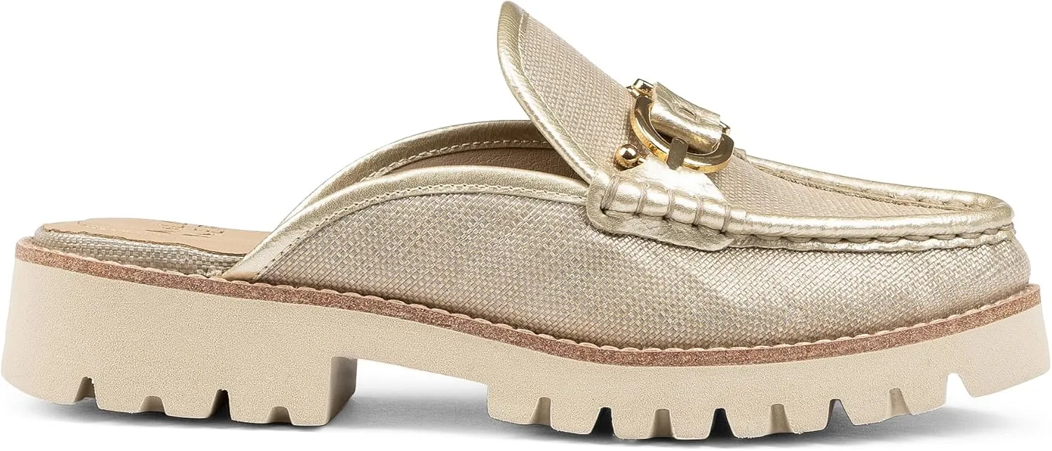 Donald Pliner Women's Elta Mules, Slip-On Mules, Closed Toe Comfort Loafers, Casual Slip-On Shoes for Women