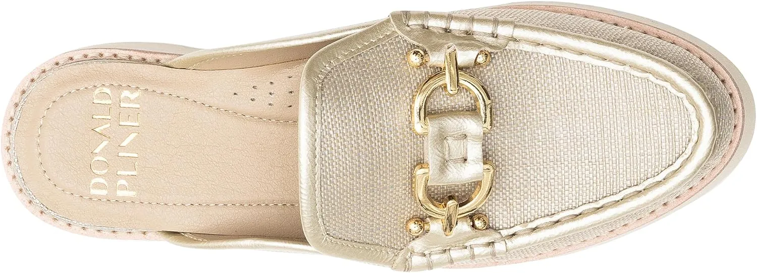 Donald Pliner Women's Elta Mules, Slip-On Mules, Closed Toe Comfort Loafers, Casual Slip-On Shoes for Women