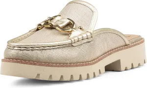 Donald Pliner Women's Elta Mules, Slip-On Mules, Closed Toe Comfort Loafers, Casual Slip-On Shoes for Women