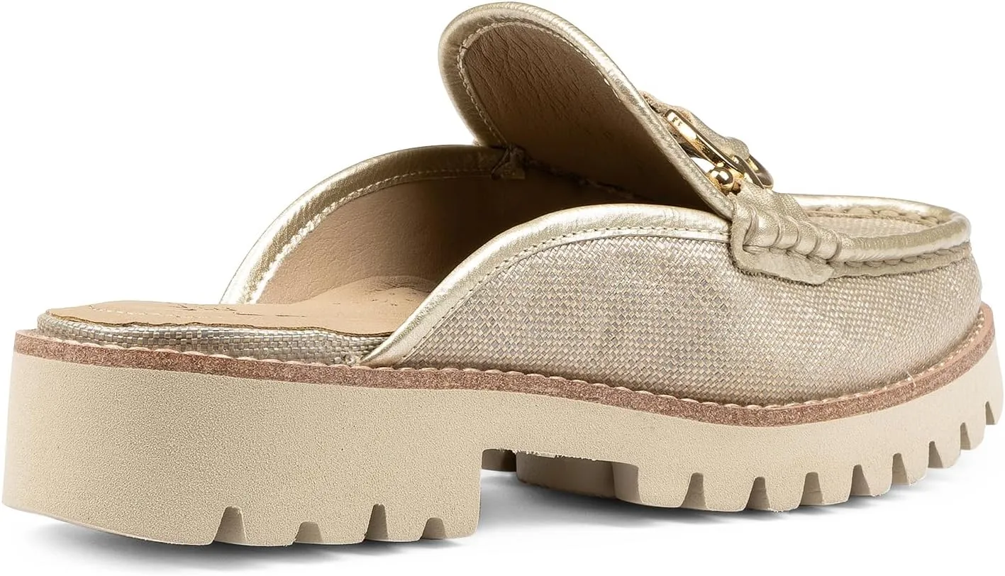 Donald Pliner Women's Elta Mules, Slip-On Mules, Closed Toe Comfort Loafers, Casual Slip-On Shoes for Women