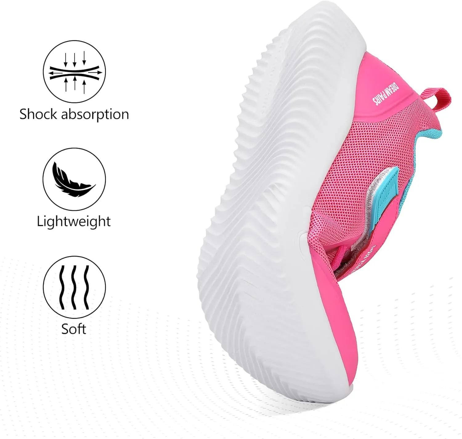 DREAM PAIRS Boys Girls Shoes Kids Tennis EZ-Ons BreezeRunners Running Sneakers