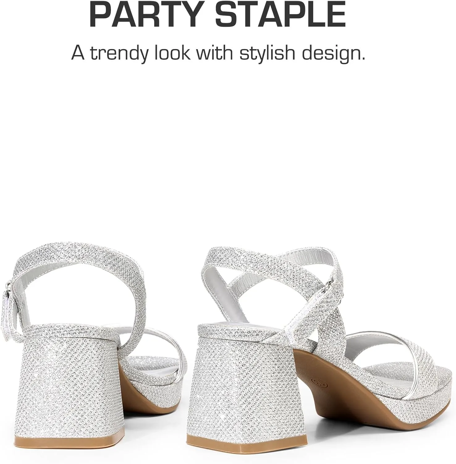 DREAM PAIRS Girls Sandals Open Toe Low Block Chunky Heels Sandals Party Dress Pumps Shoes for Little Big Kid