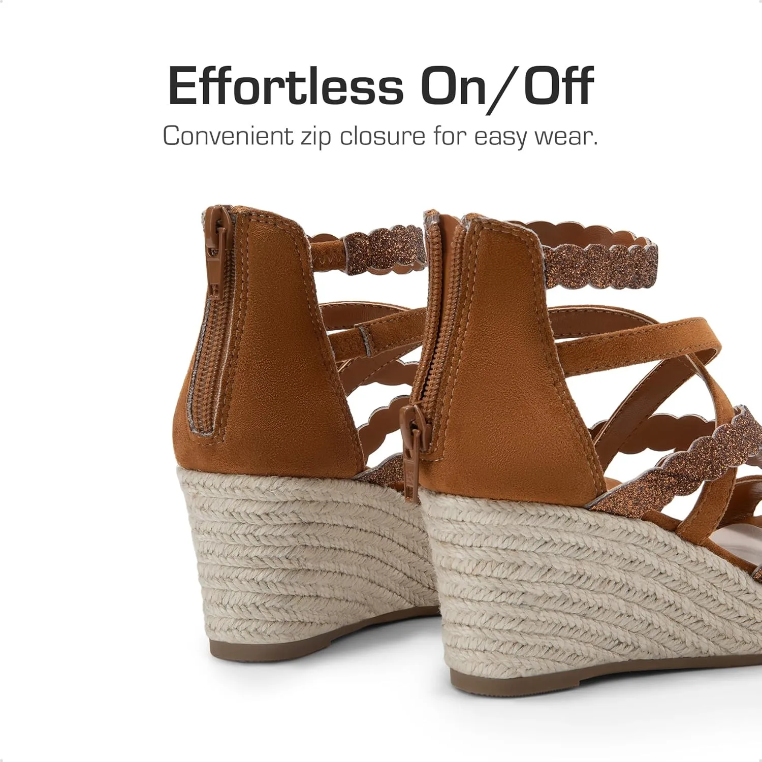DREAM PAIRS Girls Wedge Sandals Flatform Open Toe Platform Sandals Espadrille Flower Wedding Party for Little Kid/Big Kid