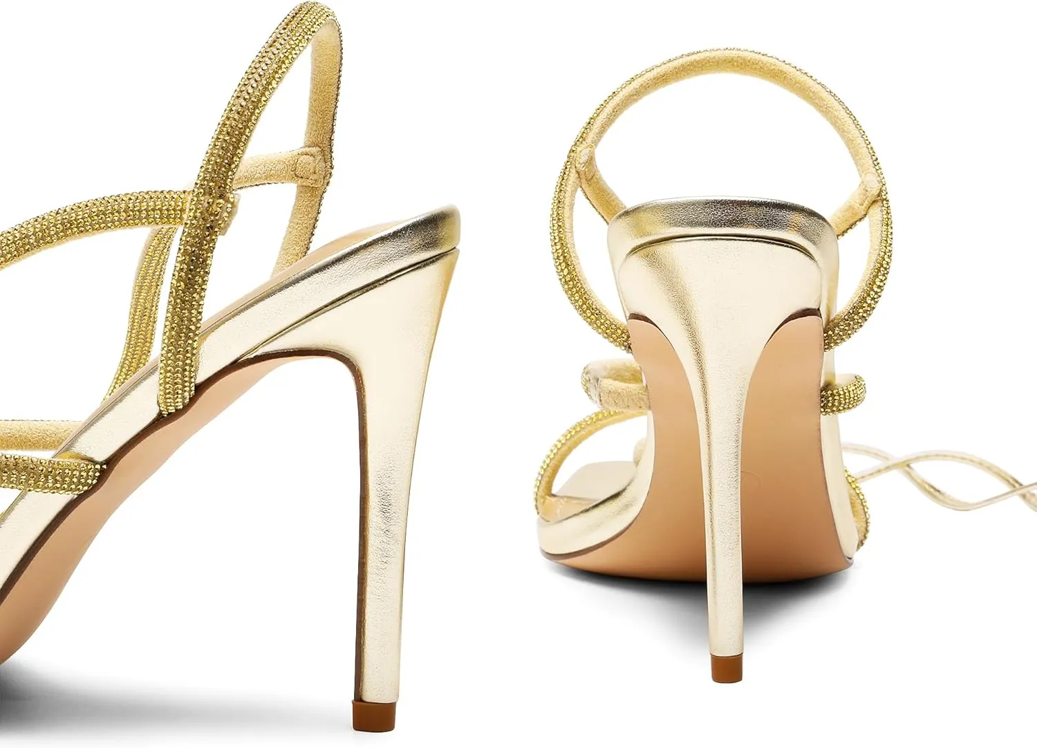 DREAM PAIRS High Heels Stilettos for Women - Strappy Gladiator Sexy Square Toe Open Toe Dressy Pumps Sandals