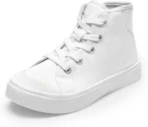 DREAM PAIRS Kids Sneakers Little Boys Girls High Top Canvas Shoes LilLegends CourtStar Casual Walking Shoes