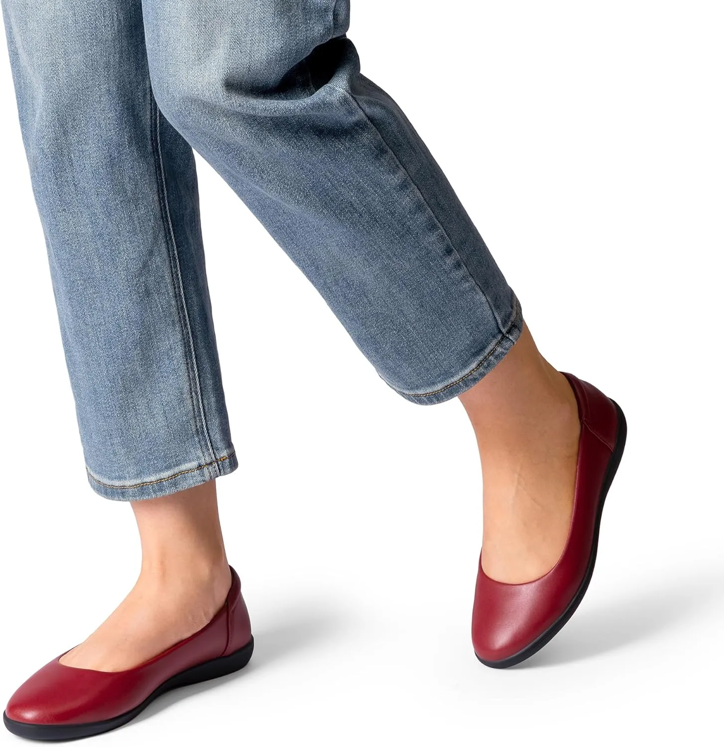 DREAM PAIRS Women’s Comfortable Ballet Dressy Work Flats, Round Toe Slip on Office Shoes