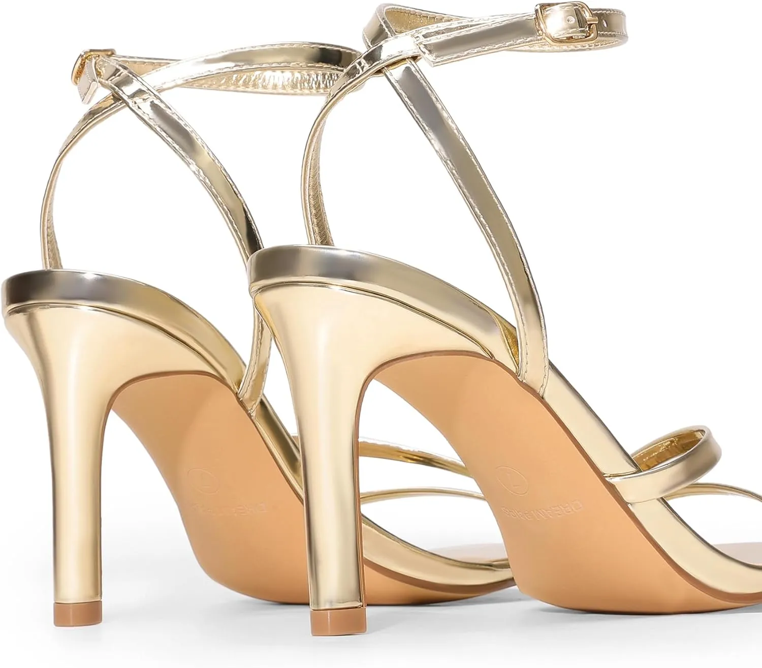DREAM PAIRS Women’s High Stilettos Heels Open Toe Square Sandals Ankle Strap Pumps Sexy Comfort Strappy Dress Shoes Party Wedding Heeled Sandals