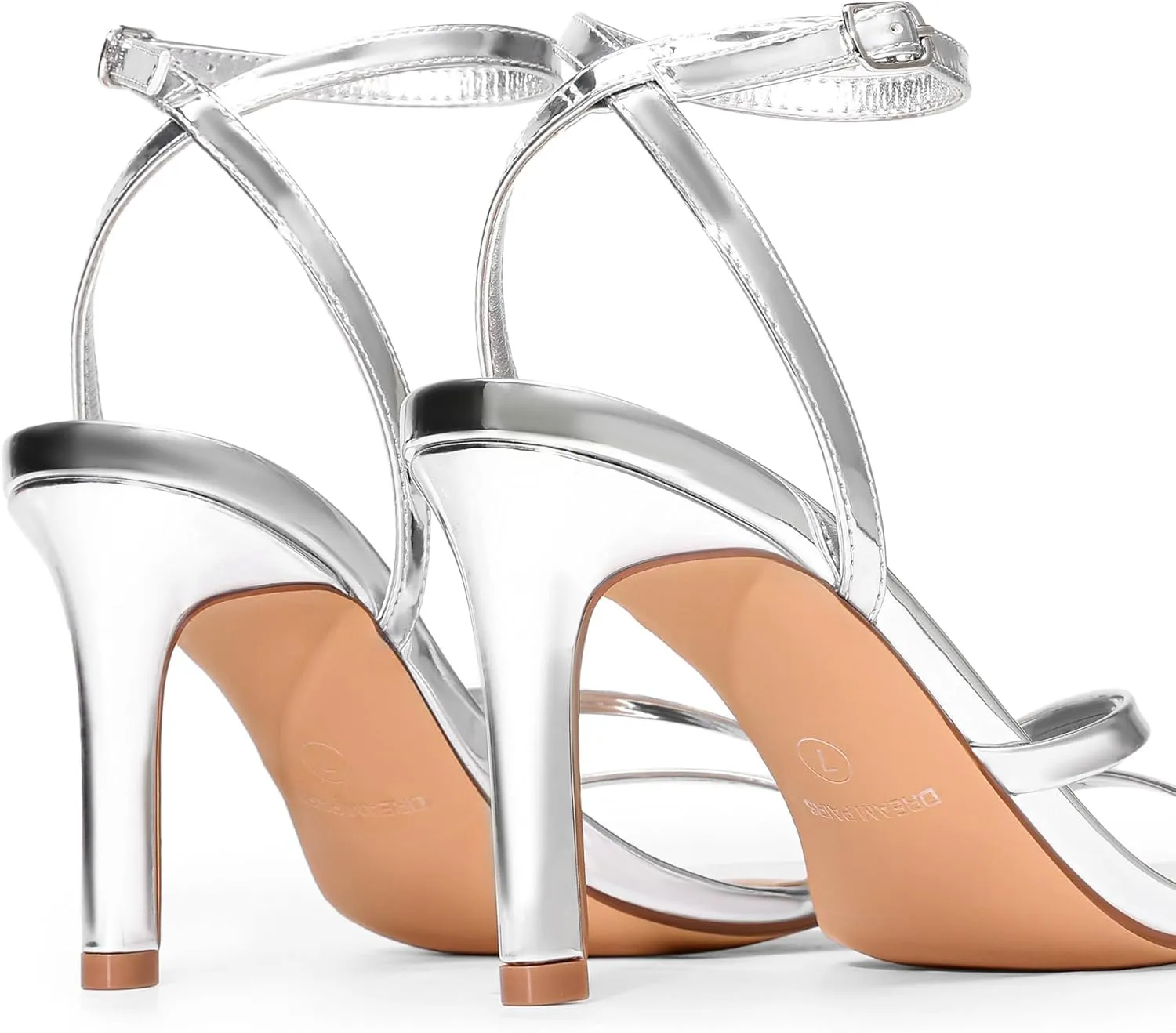 DREAM PAIRS Women’s High Stilettos Heels Open Toe Square Sandals Ankle Strap Pumps Sexy Comfort Strappy Dress Shoes Party Wedding Heeled Sandals