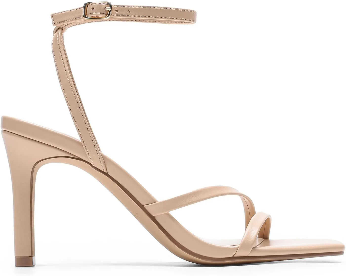 DREAM PAIRS Women’s High Stilettos Heels Open Toe Square Sandals Ankle Strap Pumps Sexy Comfort Strappy Dress Shoes Party Wedding Heeled Sandals