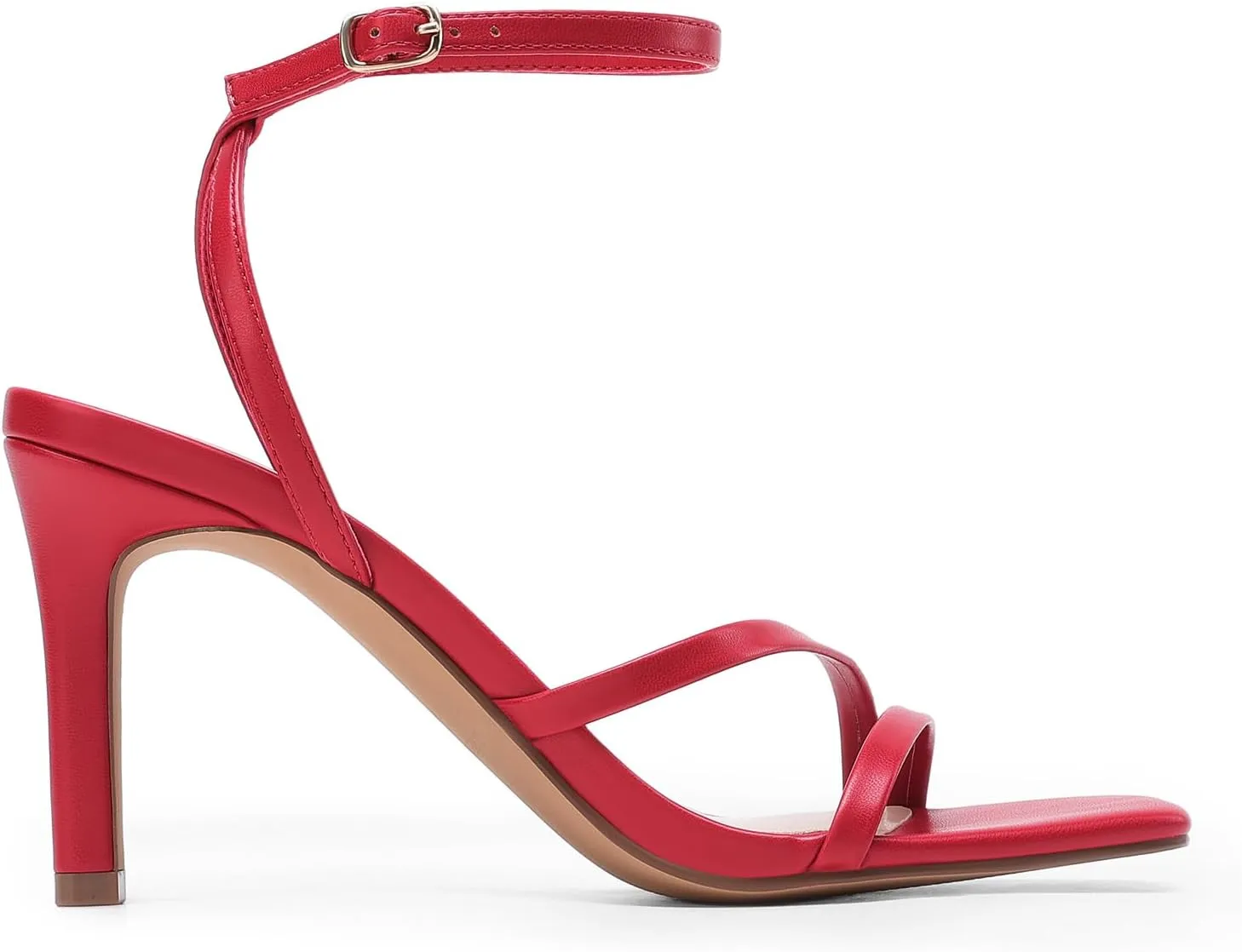 DREAM PAIRS Women’s High Stilettos Heels Open Toe Square Sandals Ankle Strap Pumps Sexy Comfort Strappy Dress Shoes Party Wedding Heeled Sandals