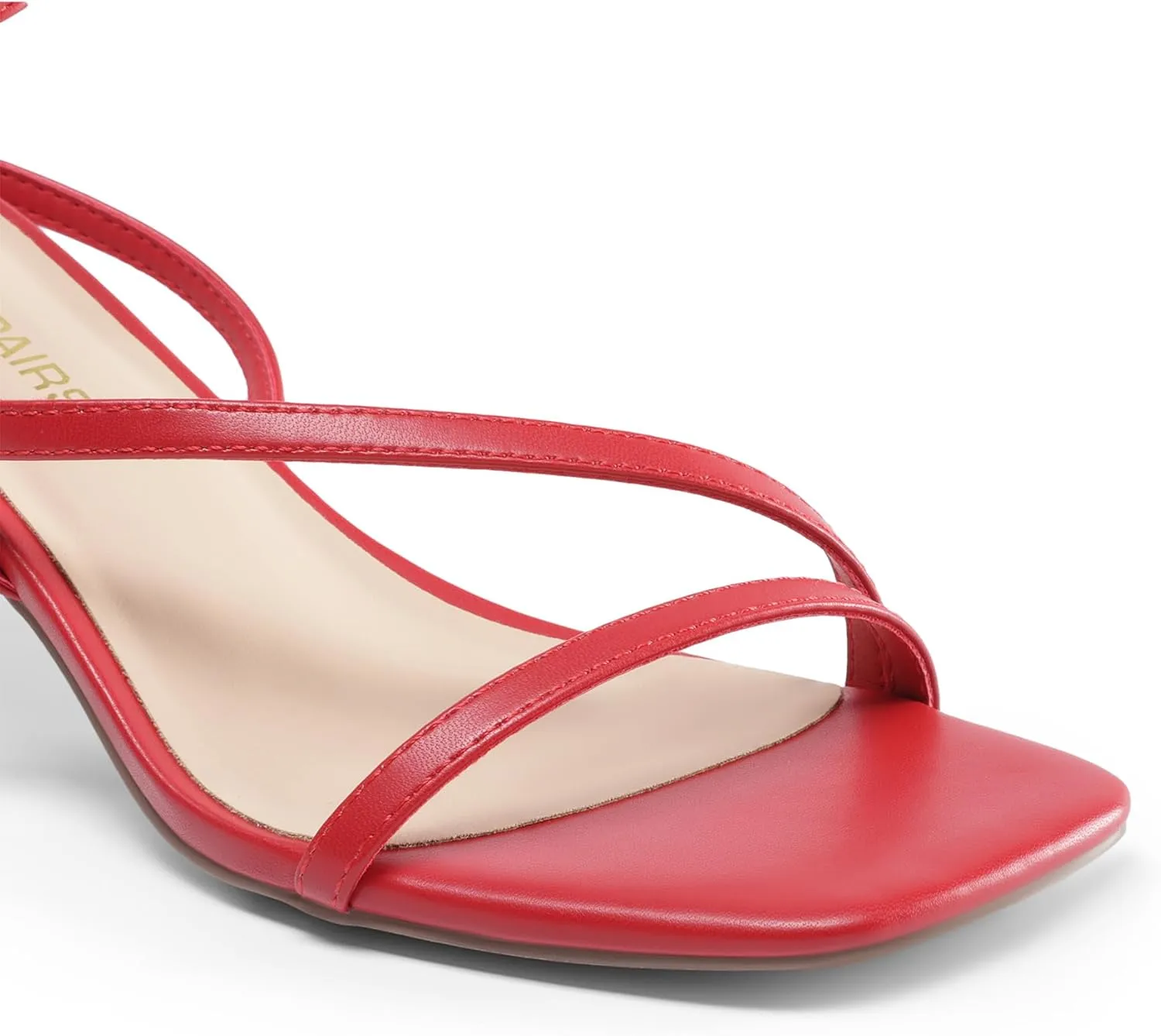 DREAM PAIRS Women's Low Kitten Heels Strappy Open Square Toe Ankle Strap Sexy Fashion Comfort Dress Shoes Party Heeled Sandals