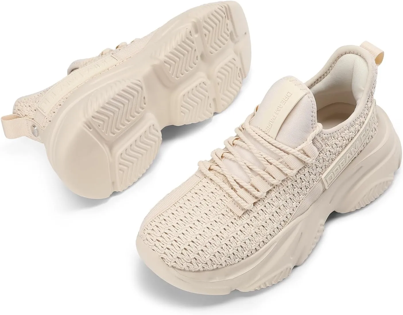 DREAM PAIRS Women's Platform Chunky Fashion Sneakers Slip on Walking Stylish Lightweight Classic Casual Sneaker
