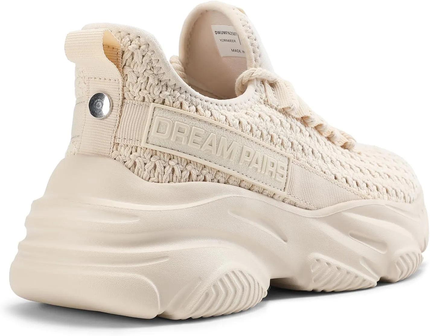 DREAM PAIRS Women's Platform Chunky Fashion Sneakers Slip on Walking Stylish Lightweight Classic Casual Sneaker