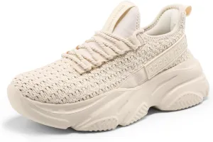 DREAM PAIRS Women's Platform Chunky Fashion Sneakers Slip on Walking Stylish Lightweight Classic Casual Sneaker