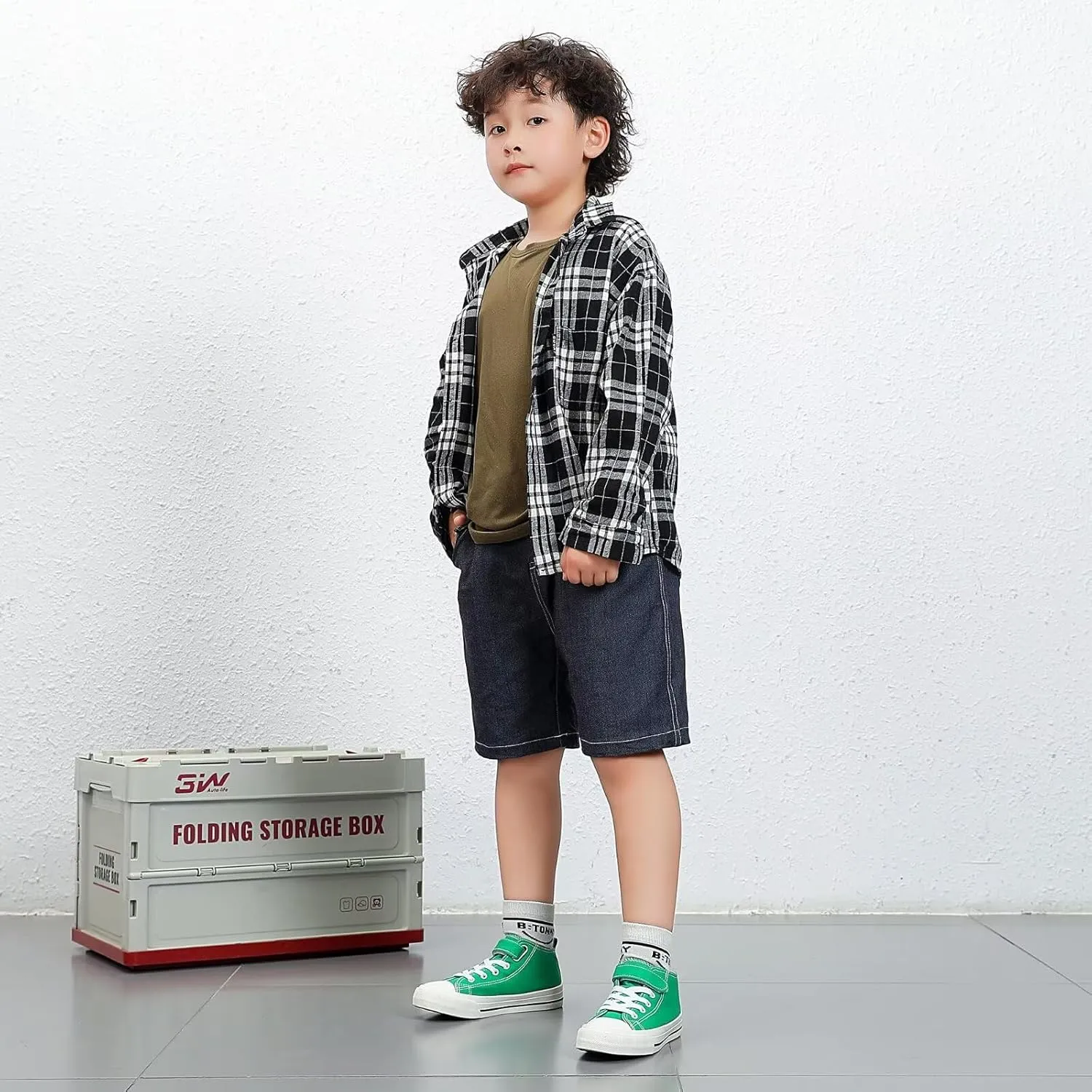 DSWED Toddler Little Kid Sneakers Boys and Girls Canvas Shoes High Top Casual Lightweight Classic Adjustable Strap Sneakers