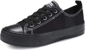 DSWED Toddler Little Kid Sneakers Boys Girls Canvas Shoes Classic Cotton Expandable No Tie Laces Slip On Sneakers