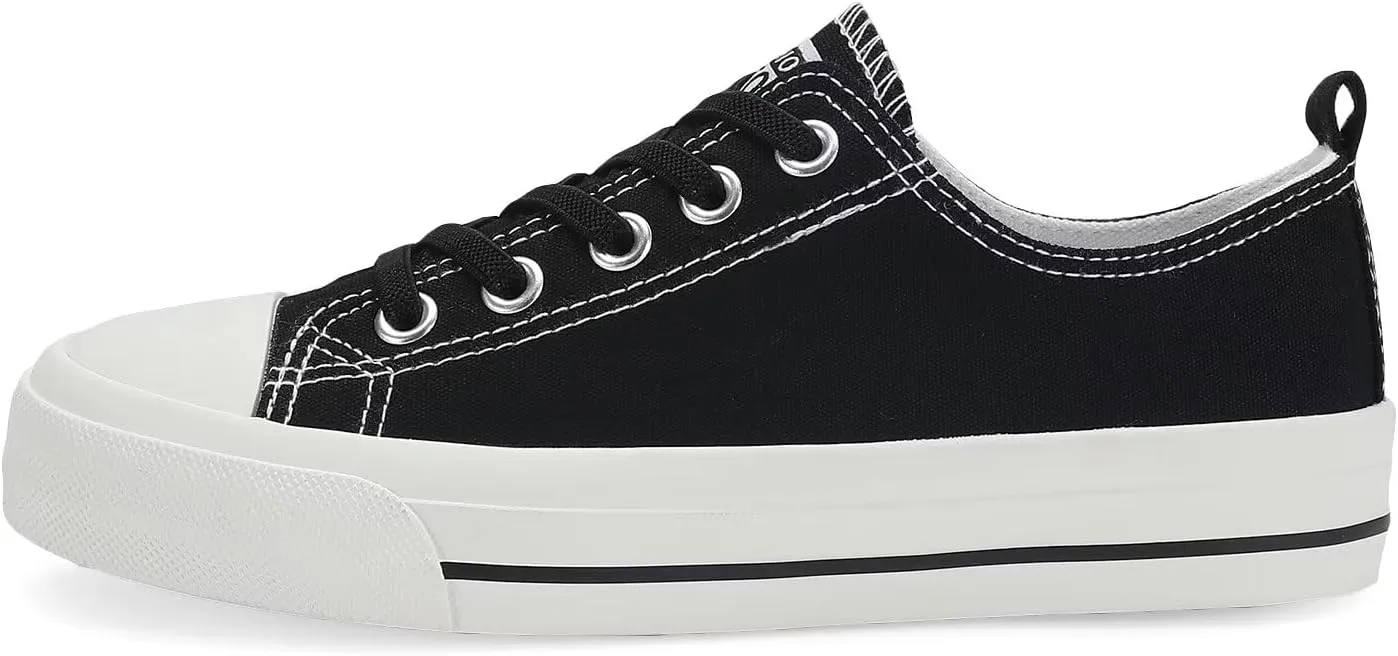 DSWED Toddler Little Kid Sneakers Boys Girls Canvas Shoes Classic Cotton Expandable No Tie Laces Slip On Sneakers