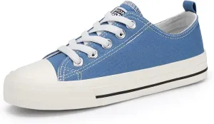 DSWED Toddler Little Kid Sneakers Boys Girls Canvas Shoes Classic Cotton Expandable No Tie Laces Slip On Sneakers