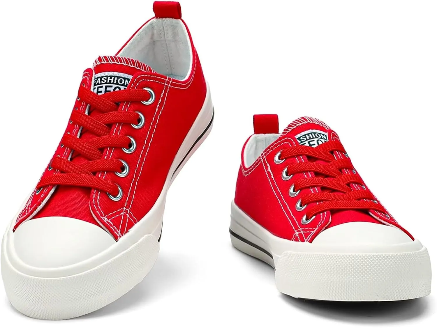 DSWED Toddler Little Kid Sneakers Boys Girls Canvas Shoes Classic Cotton Expandable No Tie Laces Slip On Sneakers
