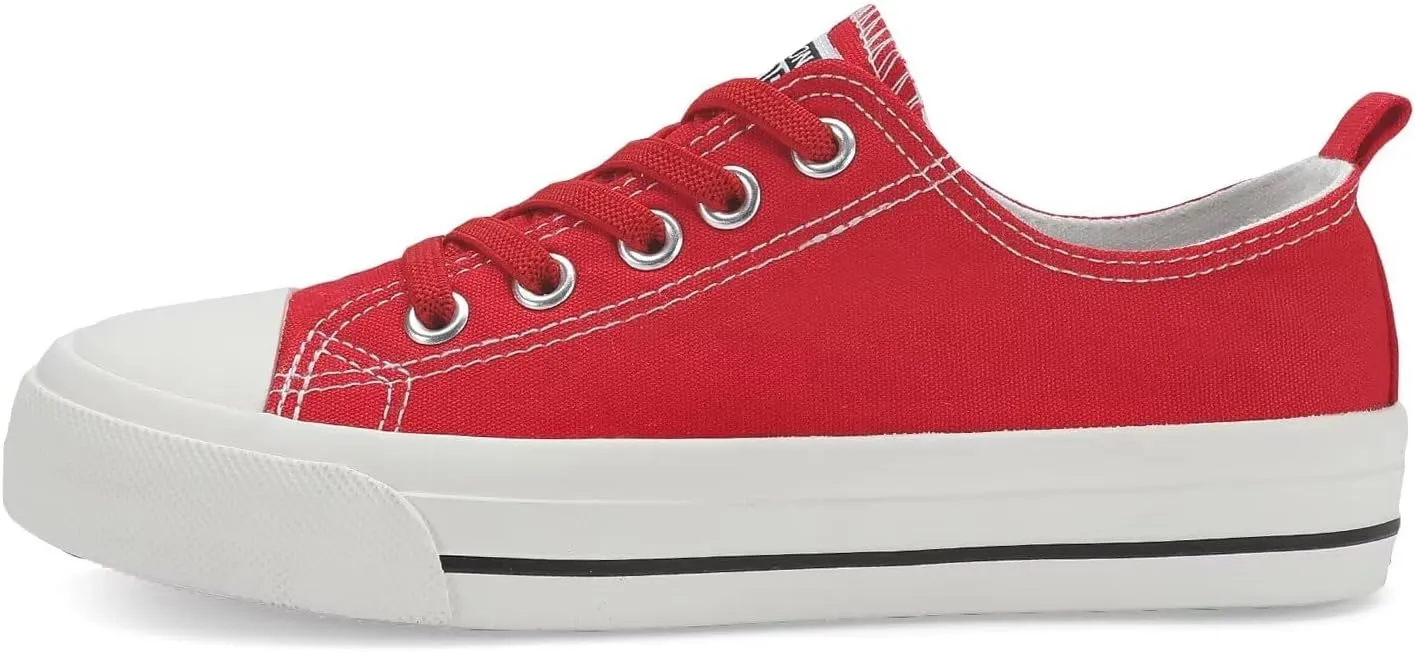 DSWED Toddler Little Kid Sneakers Boys Girls Canvas Shoes Classic Cotton Expandable No Tie Laces Slip On Sneakers