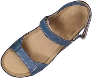 Eduavar Sandals for Women 2023, Orthopedic Sandals for Women Open Toe Ankle Strap Wedge Sandals Summer Dress Shoes