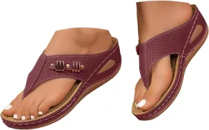 Eduavar Wedge Sandals for Women, Wedge Sandals for Women Comfy Platform Sandals Open Toe Slippers Treavl Sandals