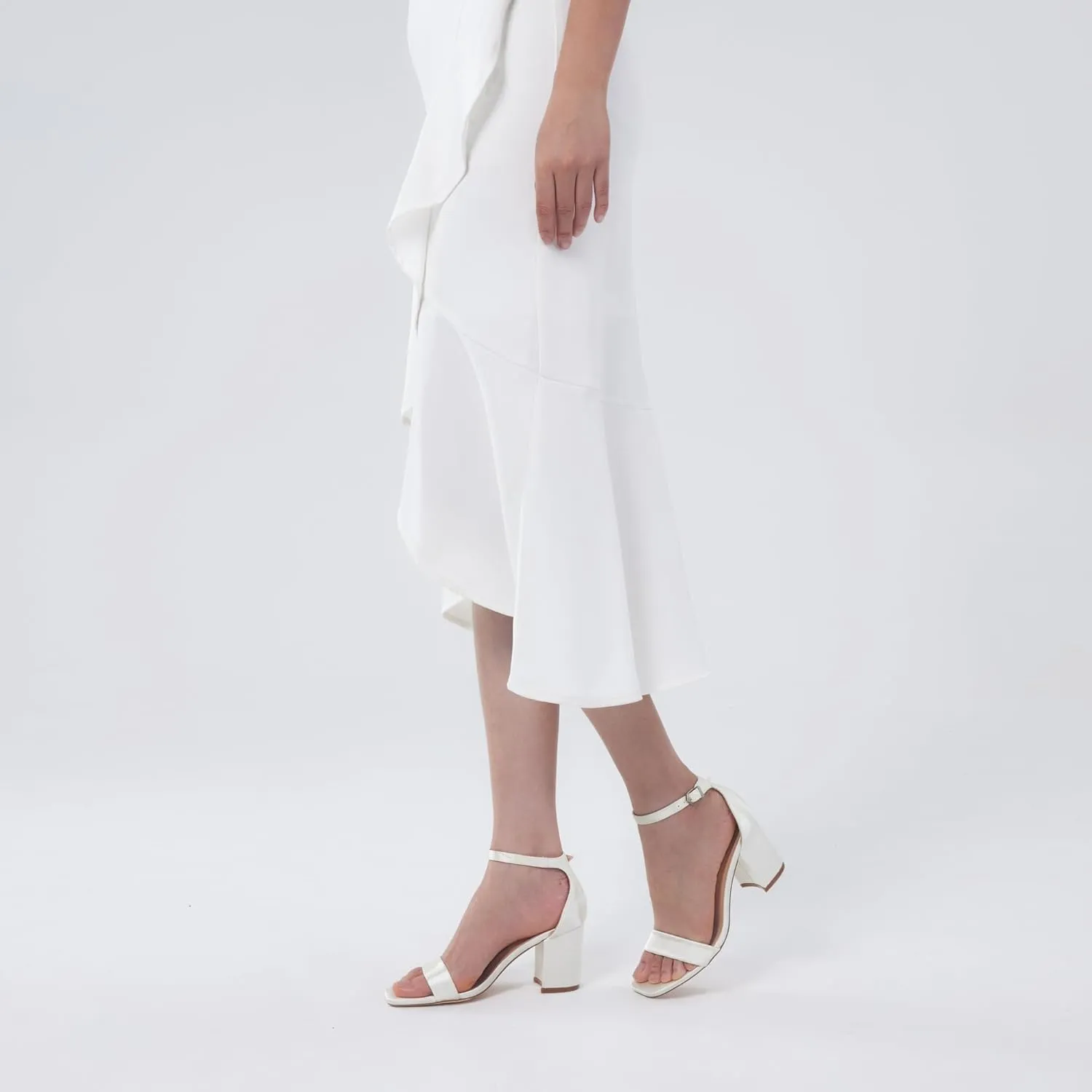 Elisabet Tang 2.36 inch Open Toe Ankle Strap Chunky Heels Pump Sandals Party Dress Sandals Daily Work Wedding Buckle Heels Sandals Shoes