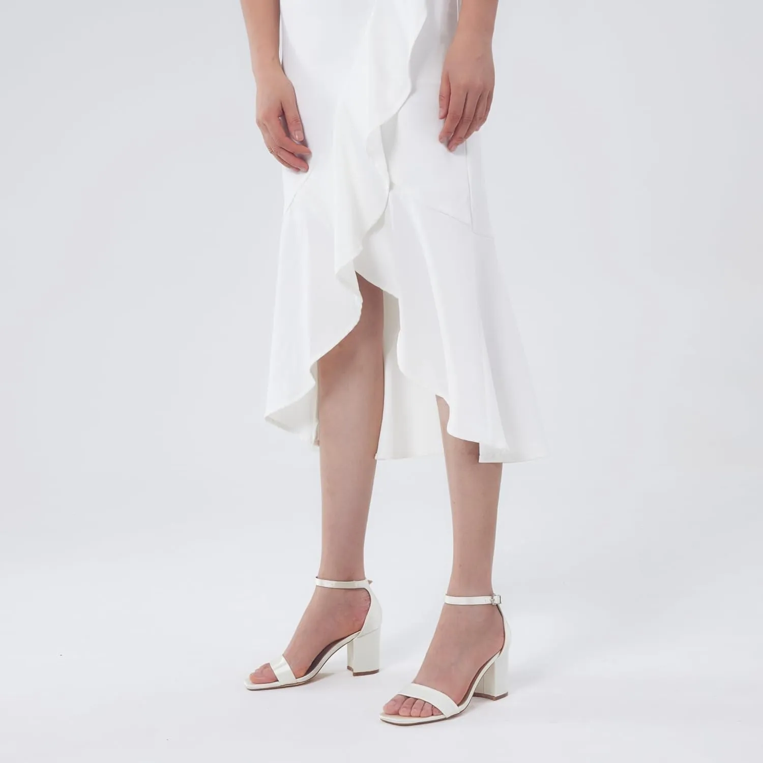 Elisabet Tang 2.36 inch Open Toe Ankle Strap Chunky Heels Pump Sandals Party Dress Sandals Daily Work Wedding Buckle Heels Sandals Shoes