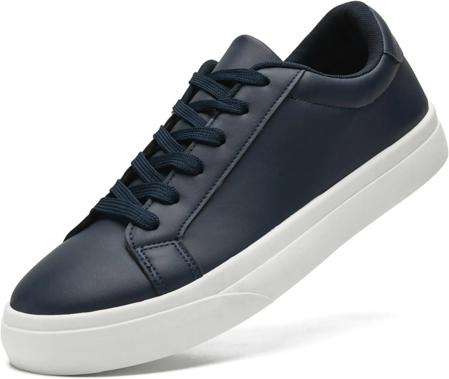 Fashion Sneakers for Men Women, Men’s Black Casual Leather Skate Shoes, Non Slip Comfortable Breathable Tennis Walking Shoes