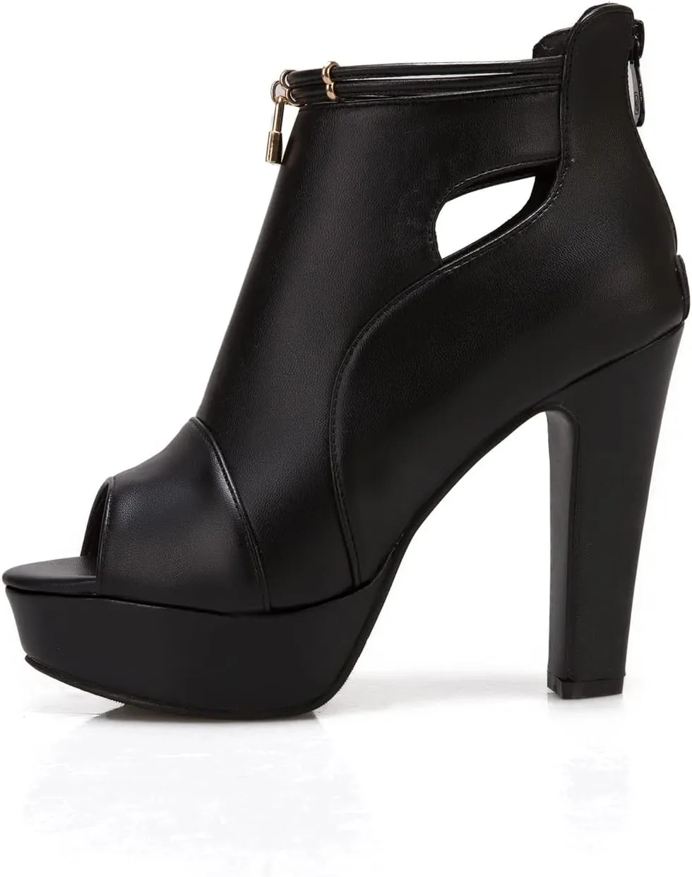 fereshte Women's Peep-Toe Sandals Stiletto High Heels Platform Summer Booties