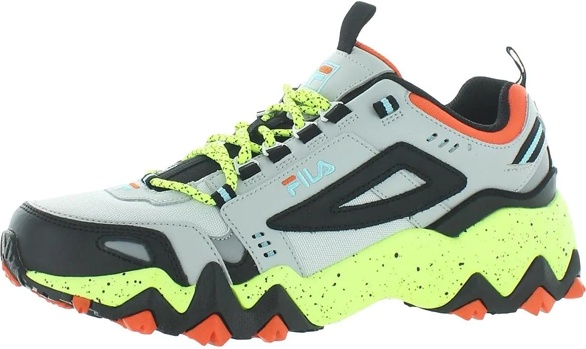 Fila Men's Oakmont TR Fashion Sneakers Highrise/Black/Safety Yellow 9