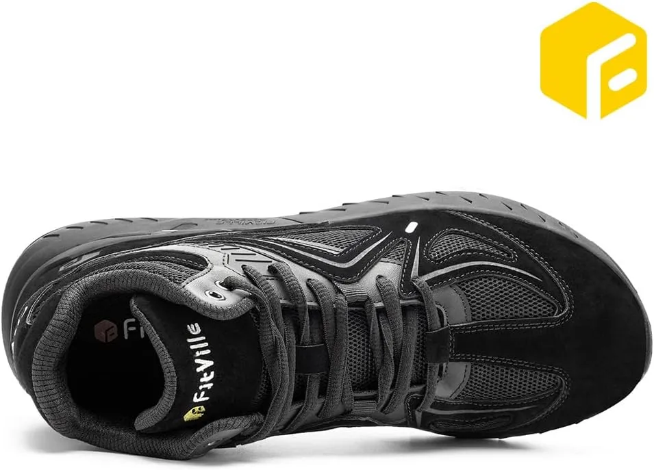 FitVille Wide Basketball Shoes for Men with Flat Feet Extra Wide High-top Sneakers with Ankle Support