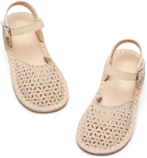 Flaryzone Toddler/Little Kids' Classic Rome Open-Toe Flat Sandals