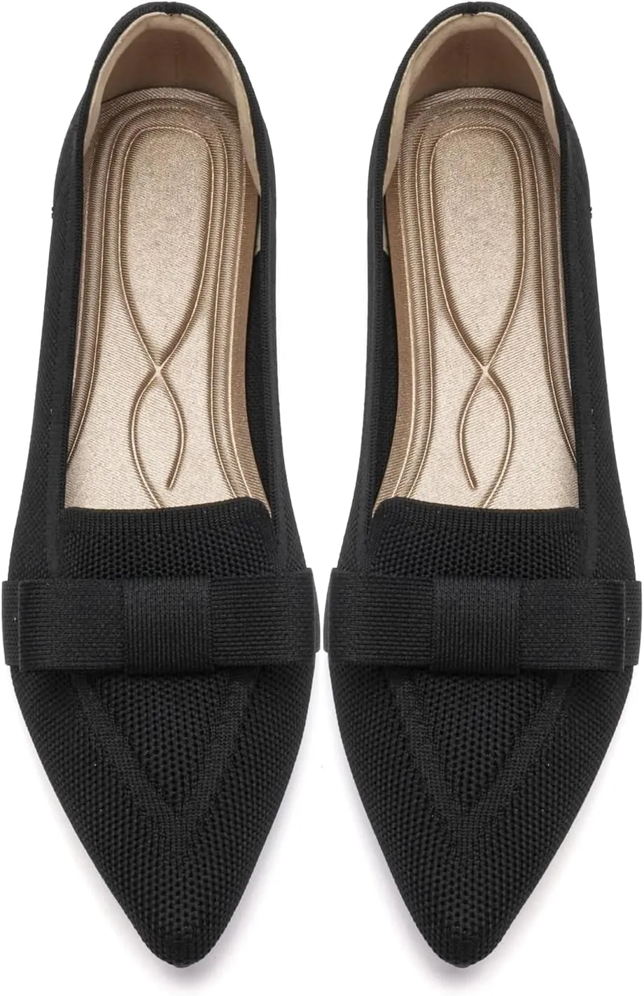 Flats for Women Pointed Toe Ballet Flats Shoes Mesh Breathable Comfortable Dressy Casual Slip On Ballerina Walking Flats