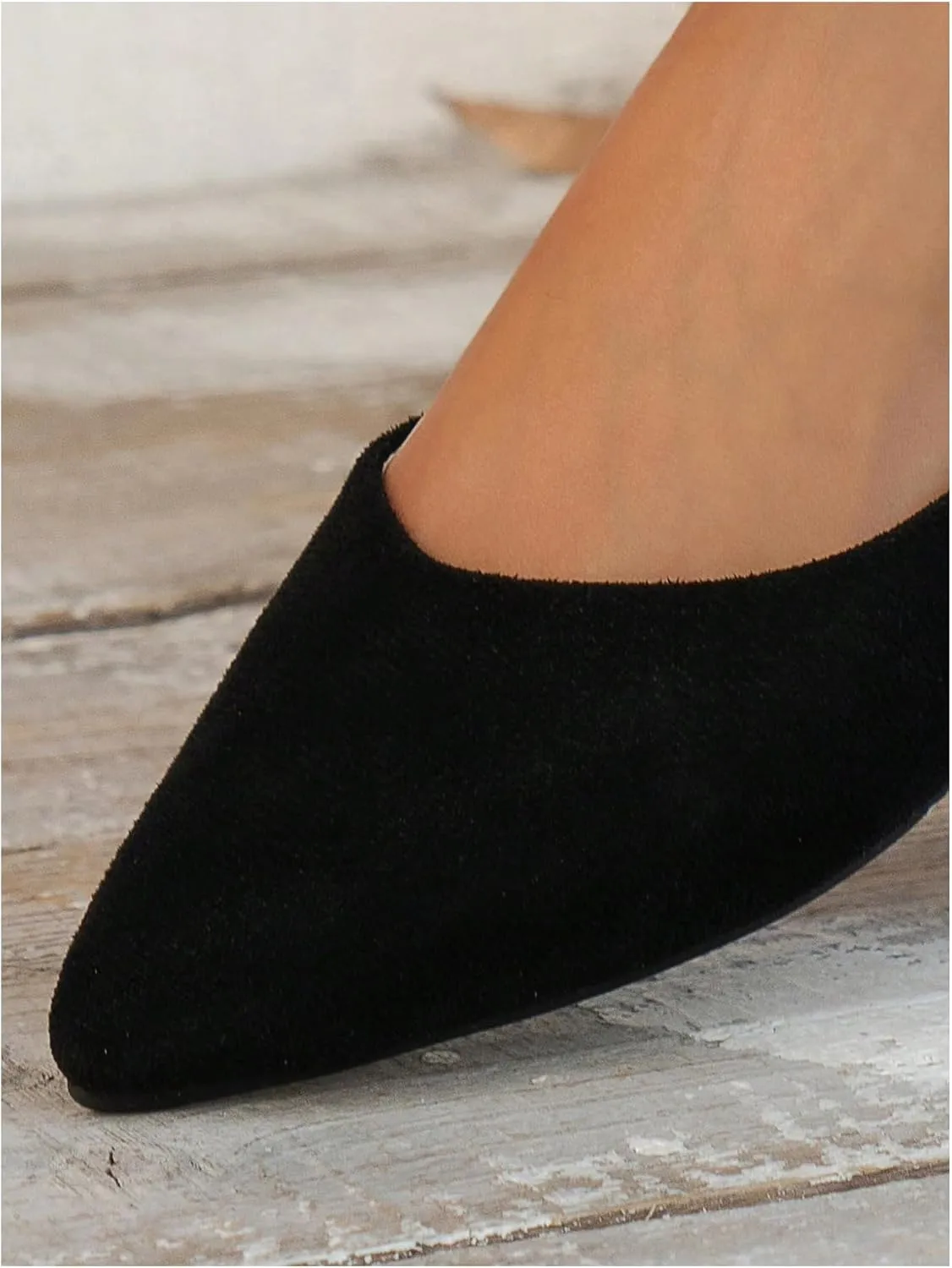 Floerns Women's Elegant Flat Shoes Pointed Toe Slip On Work Dressy Ballet Flats