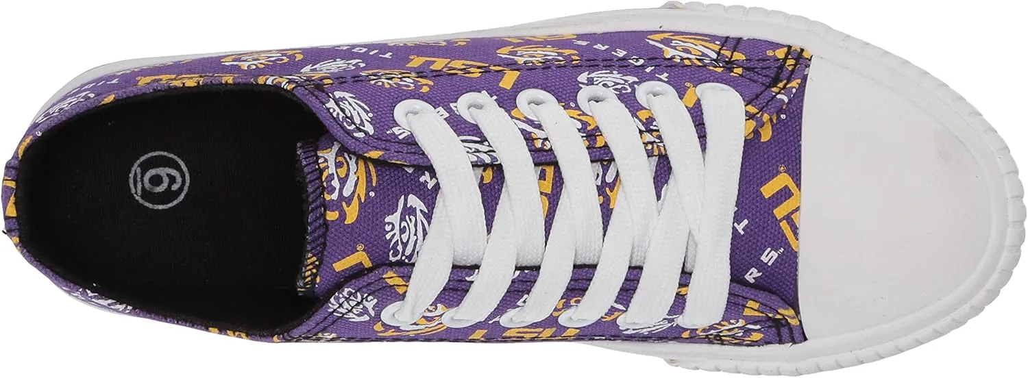 FOCO NFL womens Nfl Team Logo Ladies Fashion Low Top Canvas Sneakers Shoes