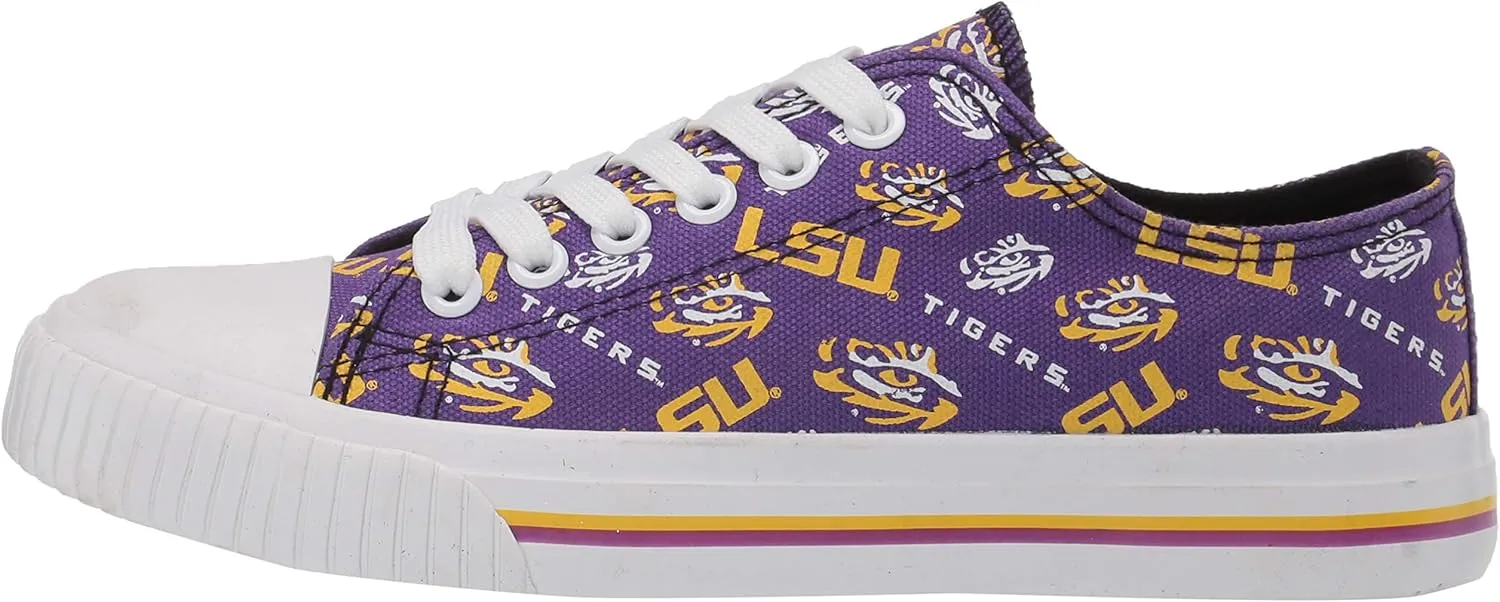 FOCO NFL womens Nfl Team Logo Ladies Fashion Low Top Canvas Sneakers Shoes
