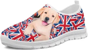 Forchrinse Green Hummingbird Jamaican Flag Womens Slip on Shoes Mens Patriotic Walking Sneakers Lightweight Arch Support Loafers Shoes Breathable