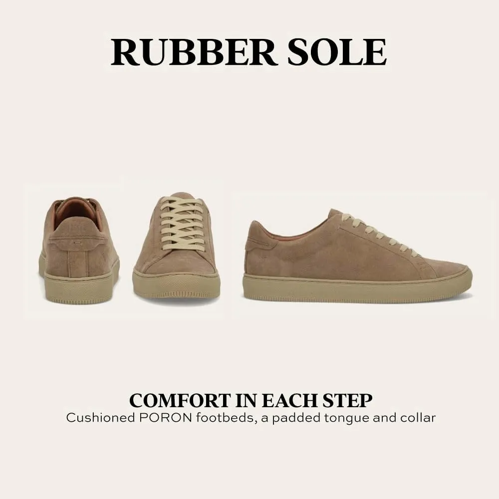 Frye Astor Low Lace Sneakers for Men Crafted from Leather with Artisanal Hand-Tacking Details, Cushioned Poron Footbeds, Padded Collar and Tongue, and Waxed Cotton Laces
