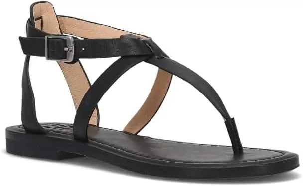 Frye Taylor Women’s Sandals - Soft Full-Grain Leather with Padded Footbed, Adjustable Ankle Strap, and Flexible Rubber Outsole with Low Heel
