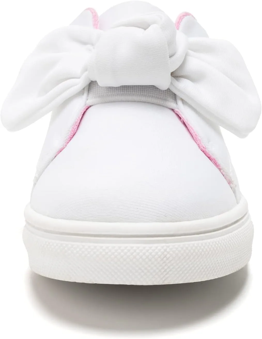 FUNKYMONKEY Girls Sneakers Lightweight Cute Bowknot Casual Walking Shoes for Toddler/Little Kids